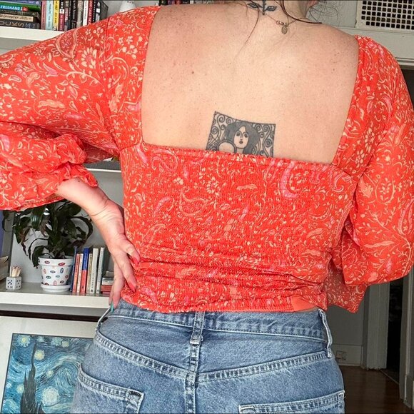 Revolve STATE wrap shirt - Picture 4 of 7